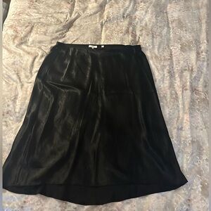VINCE Black Satin Skirt size XXL